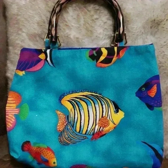 Aquarium Tropical Tote Bag! Great for the Summer! - Picture 1 of 8